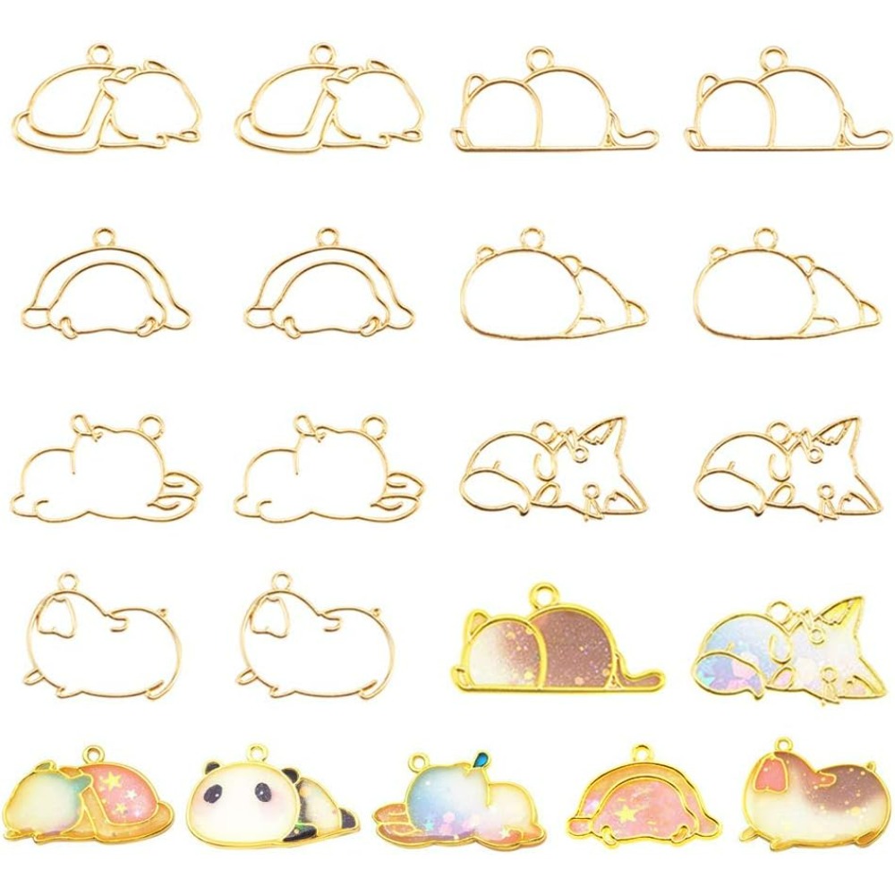 Resin Jewelry Kit - Hibernator 테마 오픈 베젤 참, 7