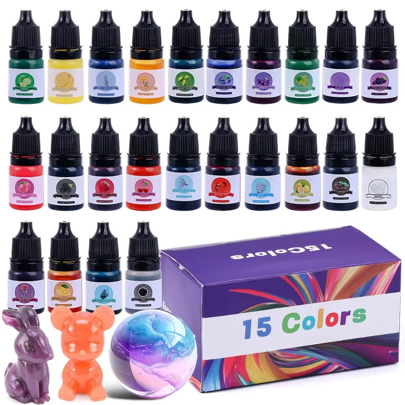 Epoxy Uv Resin Kit - 에폭시 수지 색소 24가지 생생한 색상