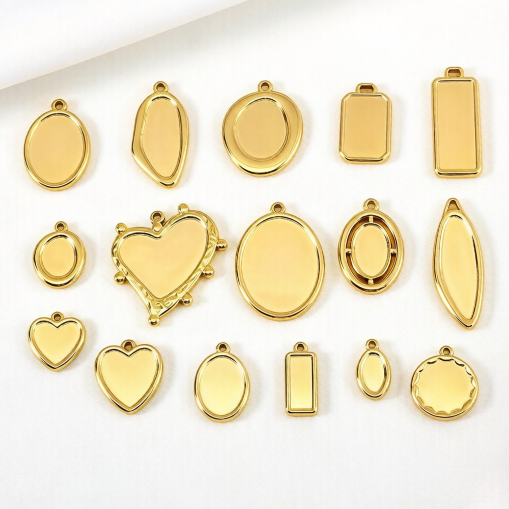 Resin Craft Supplies - 5개 1개 변색없는 스테인리스 불규칙 베젤