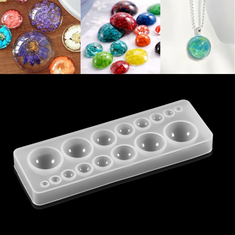 Serving Tray Mold - 1pcs 실리콘 몰드 하프 볼 오블레이트