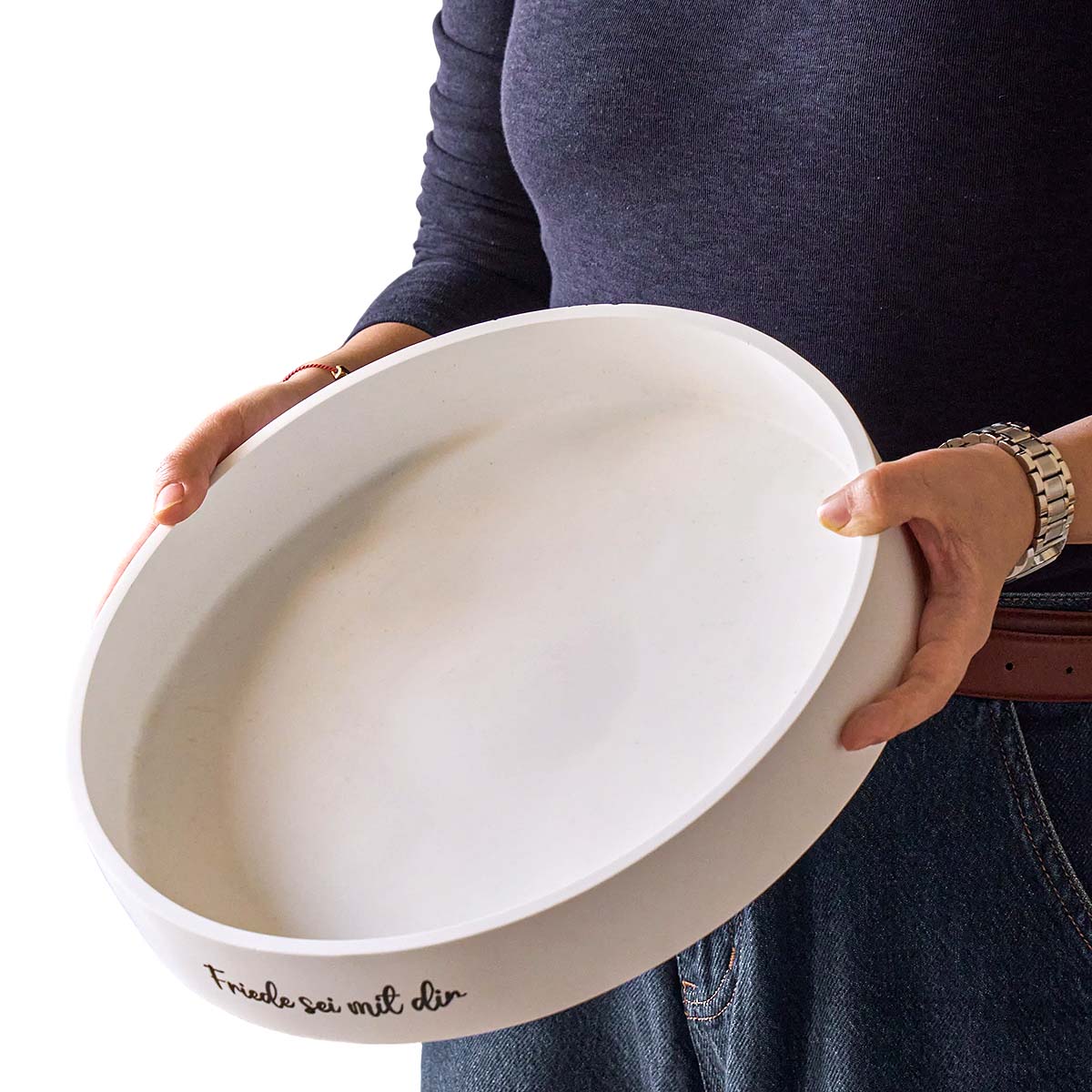 Coaster Mold Round - 콘크리트 원형 캔들 볼 용기 실리콘