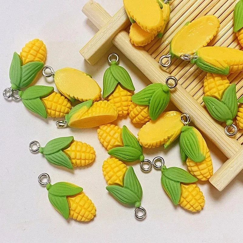 20개 재미있는 미니 옥수수 야채 레진 참 장식품 인공 - Resin Craft Supplies 리뷰 및 가격
