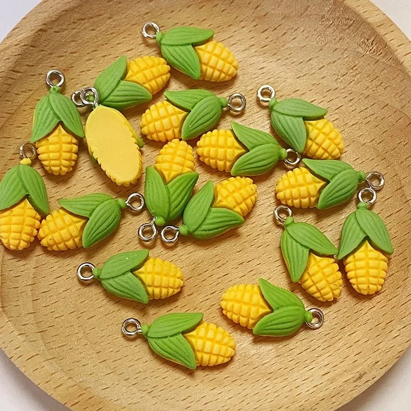 20개 재미있는 미니 옥수수 야채 레진 참 장식품 인공 - Resin Craft Supplies 리뷰 및 가격