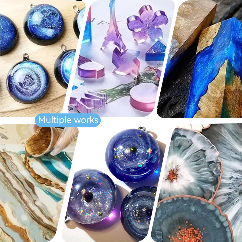 별빛 하늘 에폭시 레진 색소 - 5색 세트. DIY 쥬 - Resin Jewelry Kit 리뷰 및 가격
