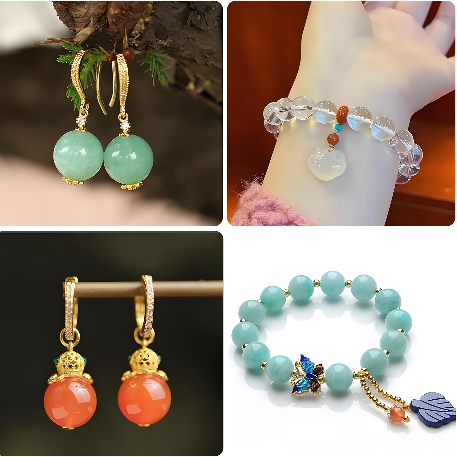 두 개의 천공된 구형 실리콘 비드 몰드, 원형 에폭시  - Resin Jewelry Kit 리뷰 및 가격
