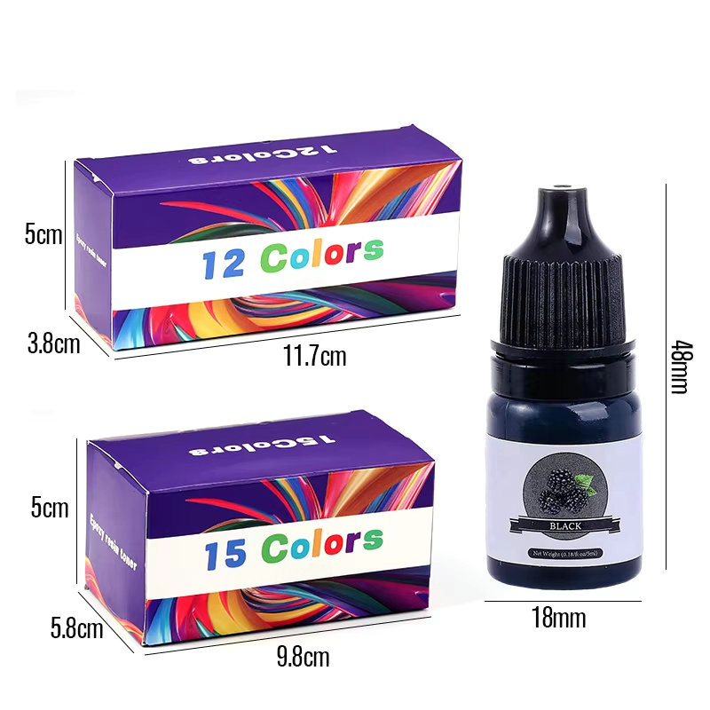 에폭시 수지 색소 24가지 생생한 색상 액체 에폭시 색 - Epoxy Uv Resin Kit 리뷰 및 가격