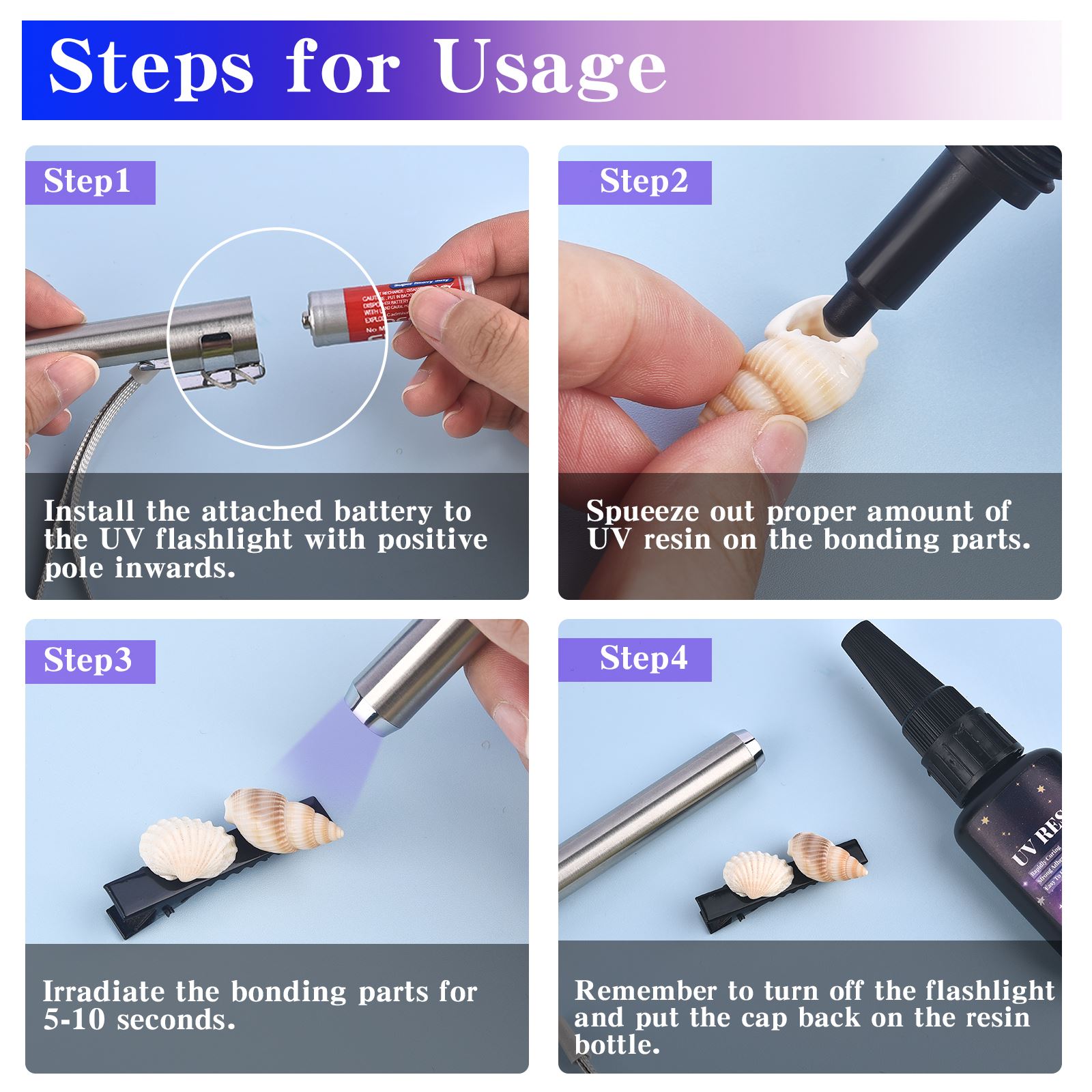 25/50/100/120/200/250g UV 수정 액 - Epoxy Uv Resin Kit 리뷰 및 가격