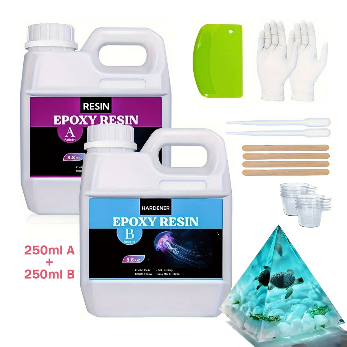 125ml/250ml 크리스탈 클리어 캐스팅 수지 키트 - Resin Jewelry Kit 리뷰 및 가격