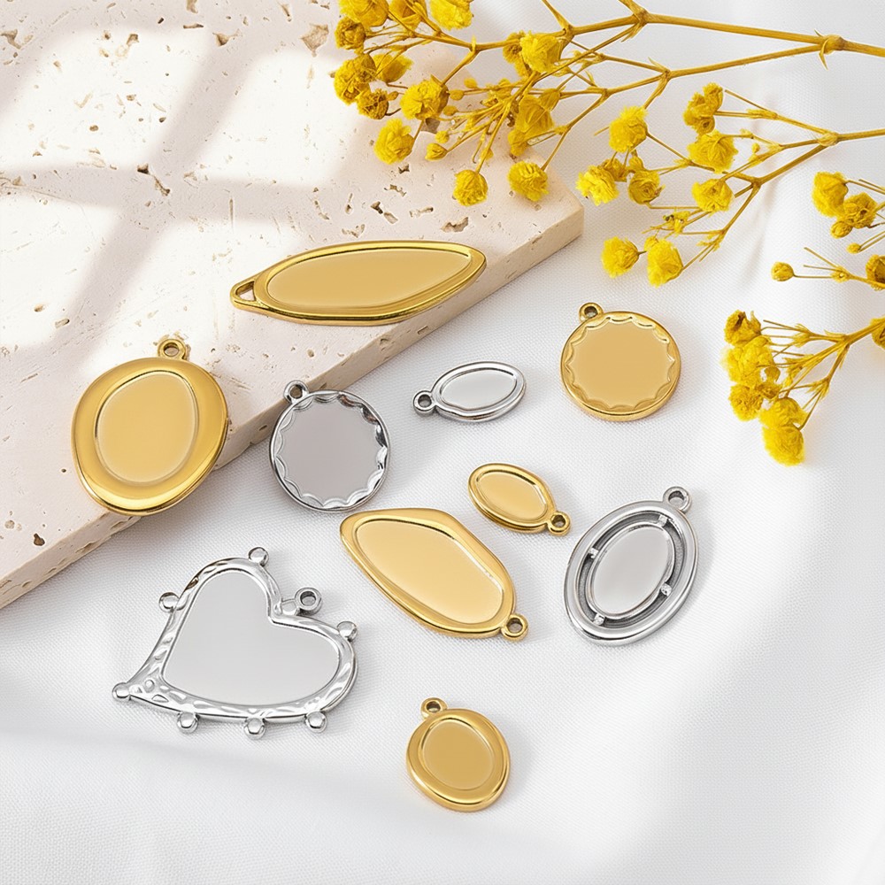 5개 1개 변색없는 스테인리스 불규칙 베젤 참 펜던트  - Resin Craft Supplies 리뷰 및 가격