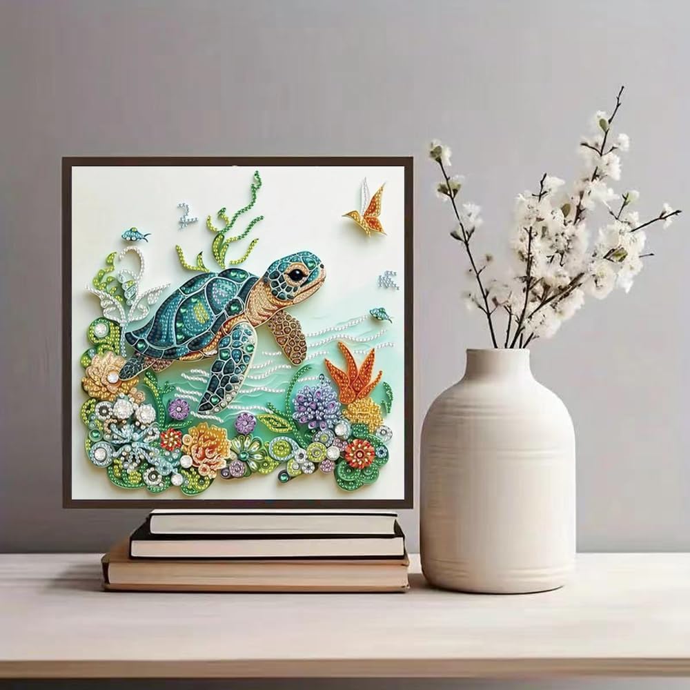 바다거북 동물 다이아몬드 페인팅 키트 (성인 초보자용  - Resin Craft For Beginners 리뷰 및 가격
