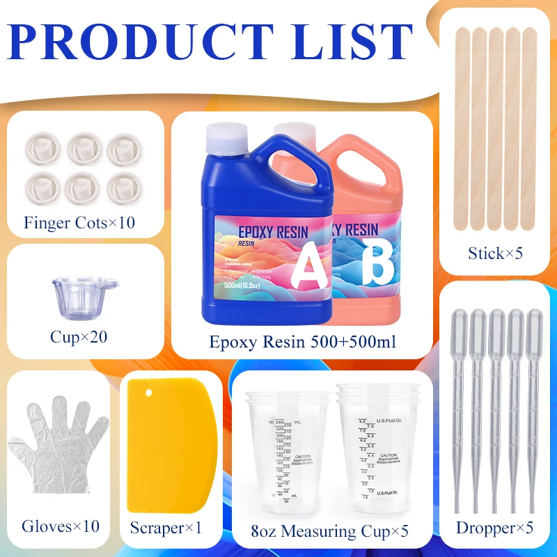 쉽게 혼합되는 에폭시 레진 키트, 크리스탈처럼 투명한  - Resin Jewelry Kit 리뷰 및 가격