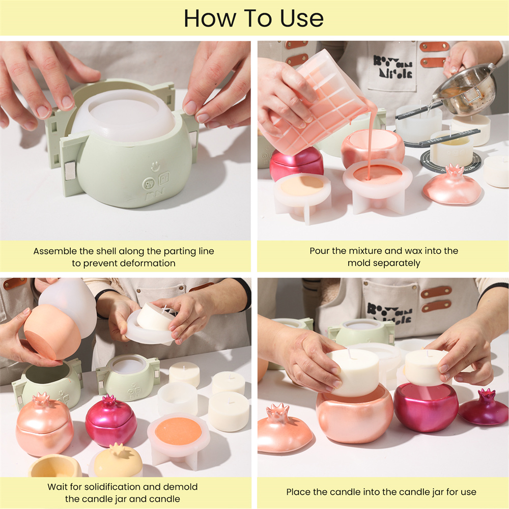 니콜 석류 콘크리트 양초 항아리 및 리필 실리콘 금형  - Serving Tray Mold 리뷰 및 가격