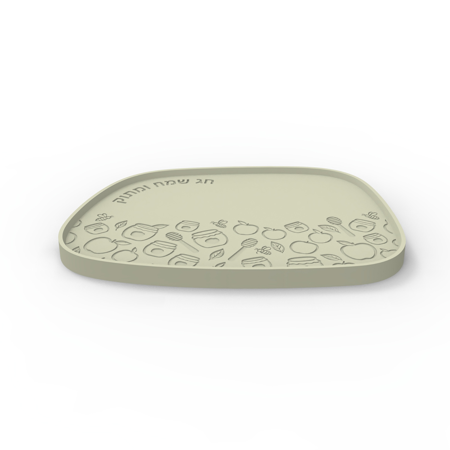 유대교 새해 트레이 로쉬 하샨나 사과 꿀벌 히브리어 차 - Serving Tray Mold 리뷰 및 가격