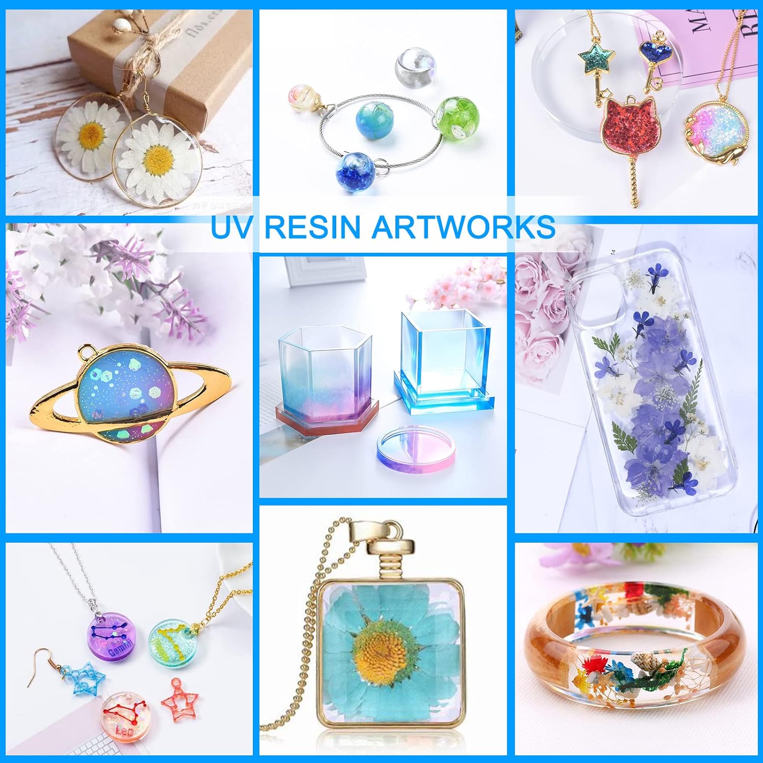 250g/500g UV 레진 투명 경화 접착제, 쥬얼리 - Resin Jewelry Kit 리뷰 및 가격