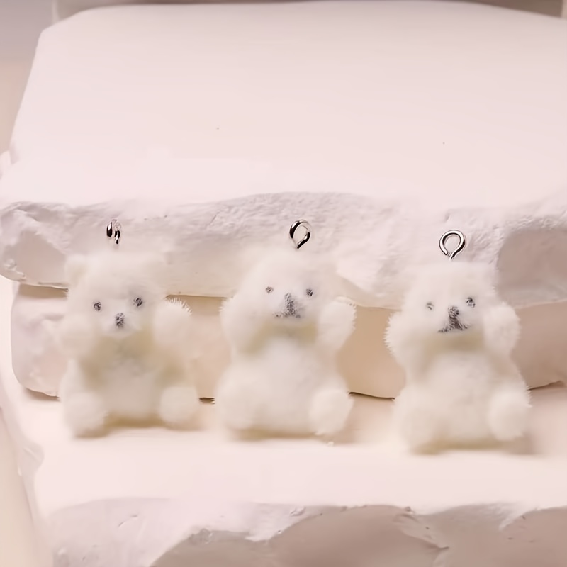 6Pcs 북극곰 수지 참 크리스마스 얼음 눈 테마 펜던 - Resin Craft Supplies 리뷰 및 가격