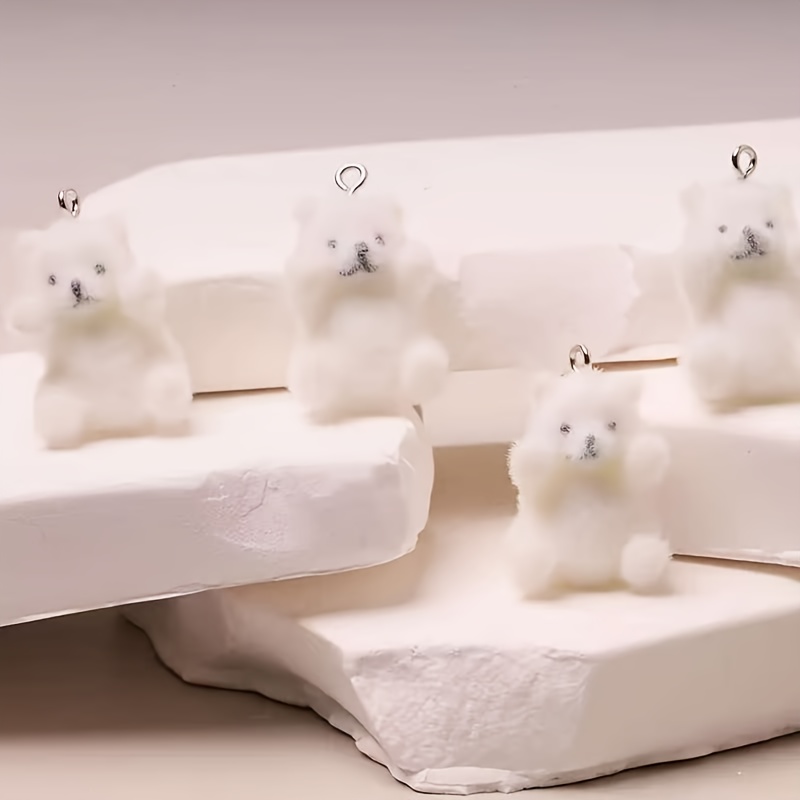 6Pcs 북극곰 수지 참 크리스마스 얼음 눈 테마 펜던 - Resin Craft Supplies 리뷰 및 가격