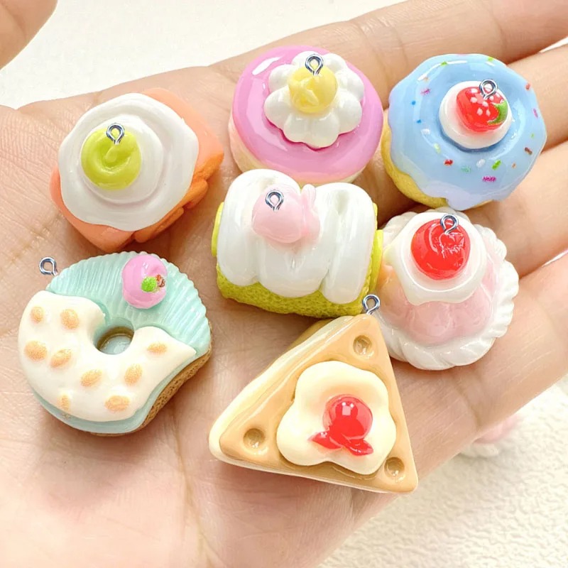 10개 미니 시뮬레이션 귀여운 케이크 레진 펜던트 카와 - Resin Craft Supplies 리뷰 및 가격