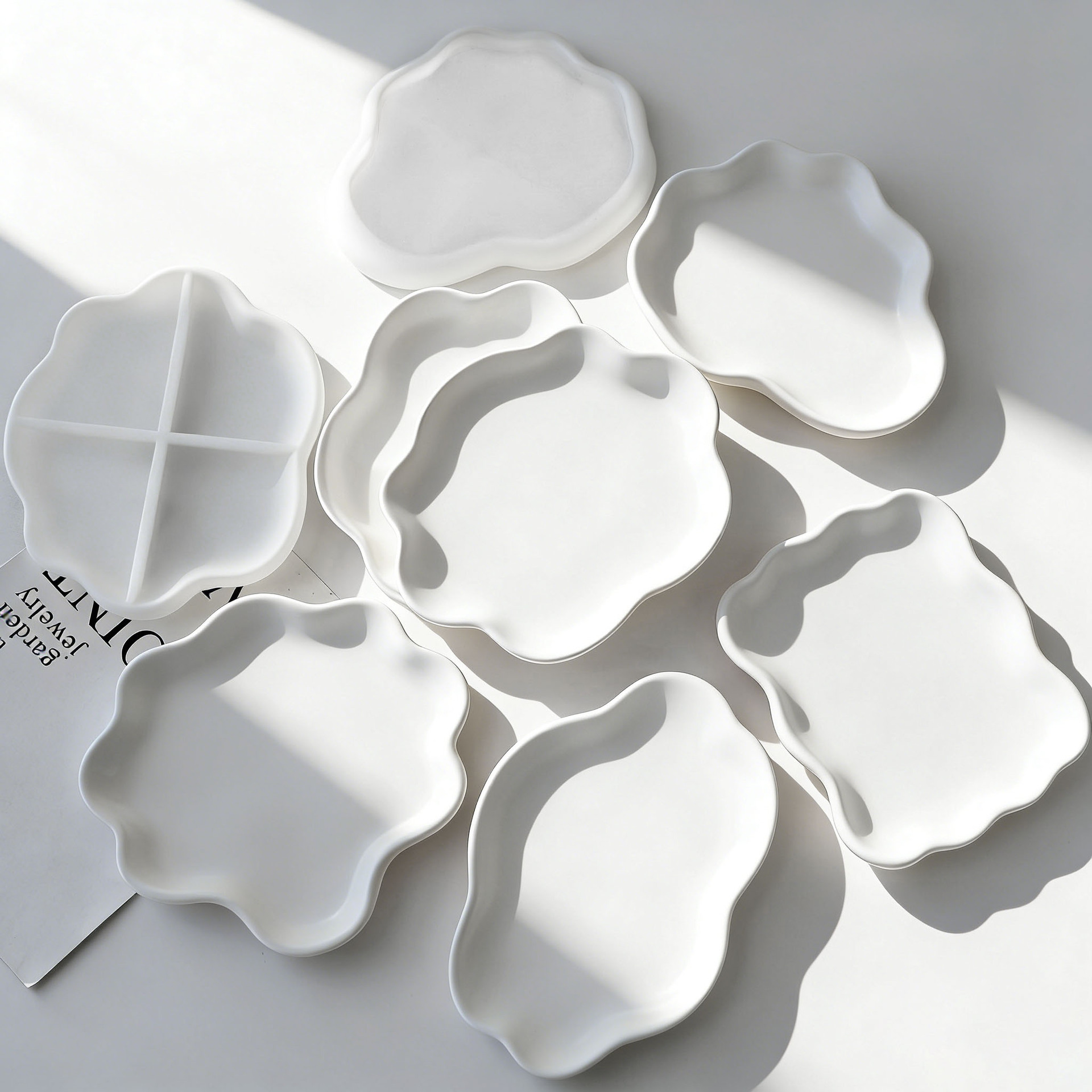 DIY 기하학적 웨이브 석고 코스터 실리콘 몰드 수제  - Serving Tray Mold 리뷰 및 가격