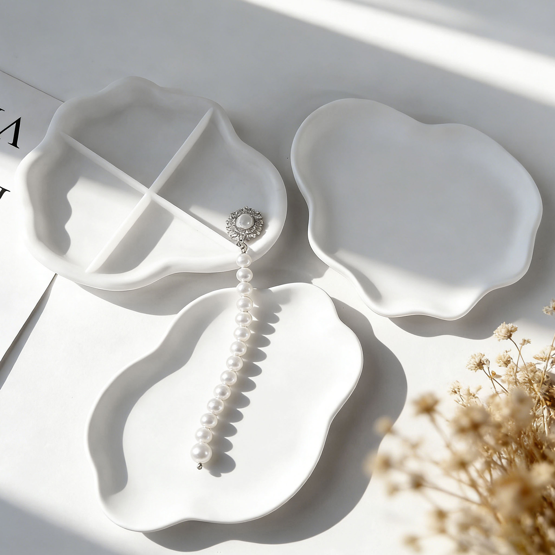DIY 기하학적 웨이브 석고 코스터 실리콘 몰드 수제  - Serving Tray Mold 리뷰 및 가격