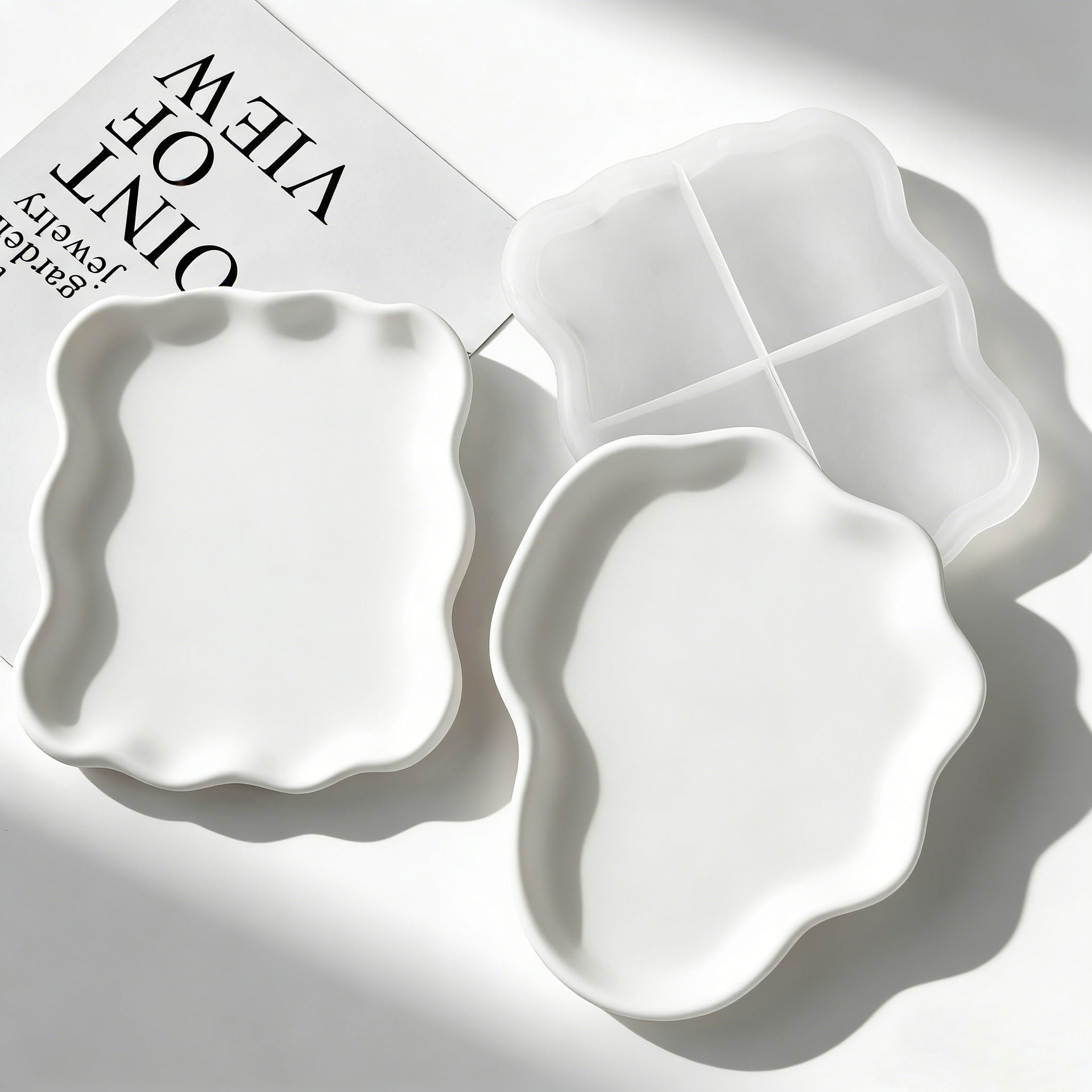 DIY 기하학적 웨이브 석고 코스터 실리콘 몰드 수제  - Serving Tray Mold 리뷰 및 가격