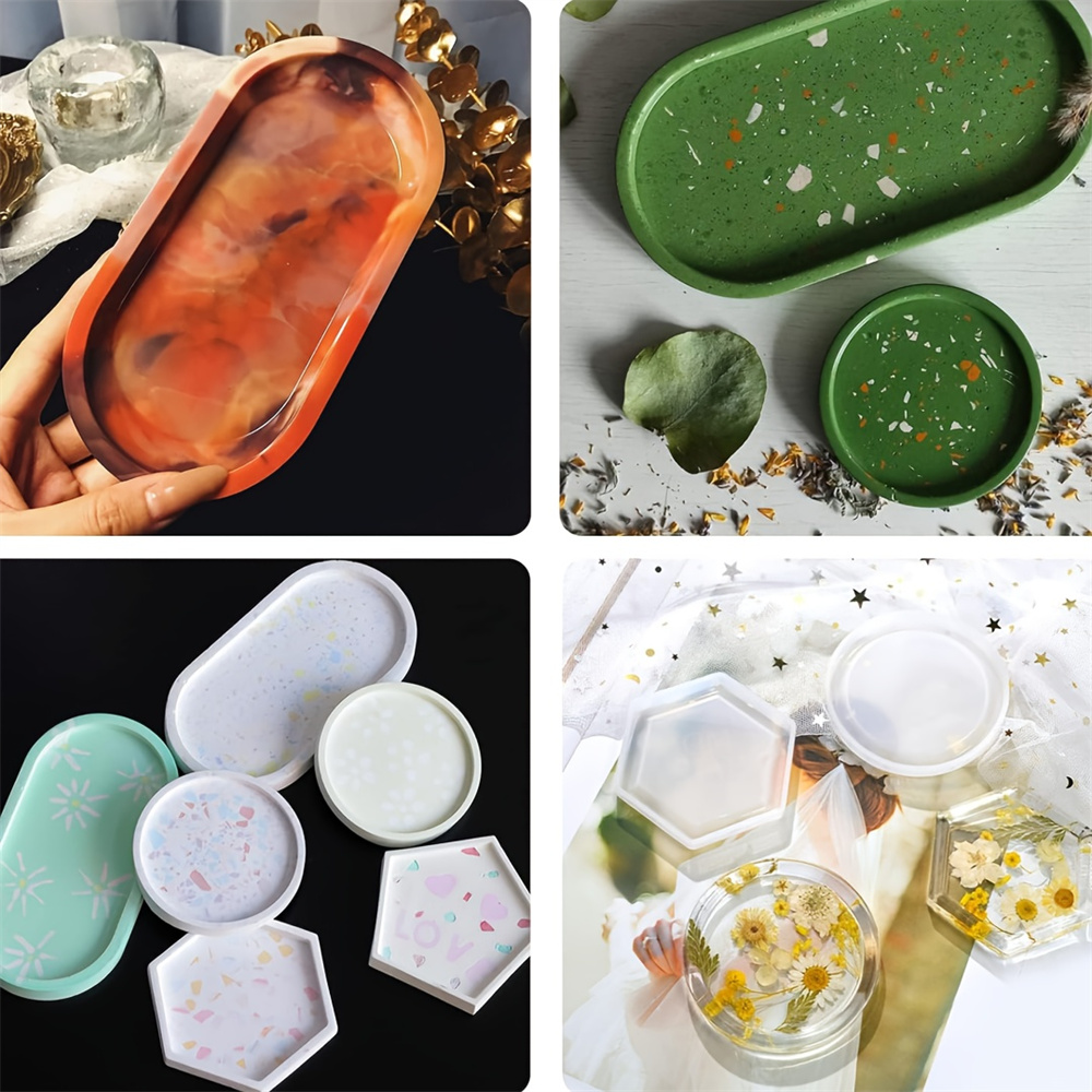 보관 트레이 코스터 실리콘 몰드, 타원형, 원형, 육각 - Serving Tray Mold 리뷰 및 가격
