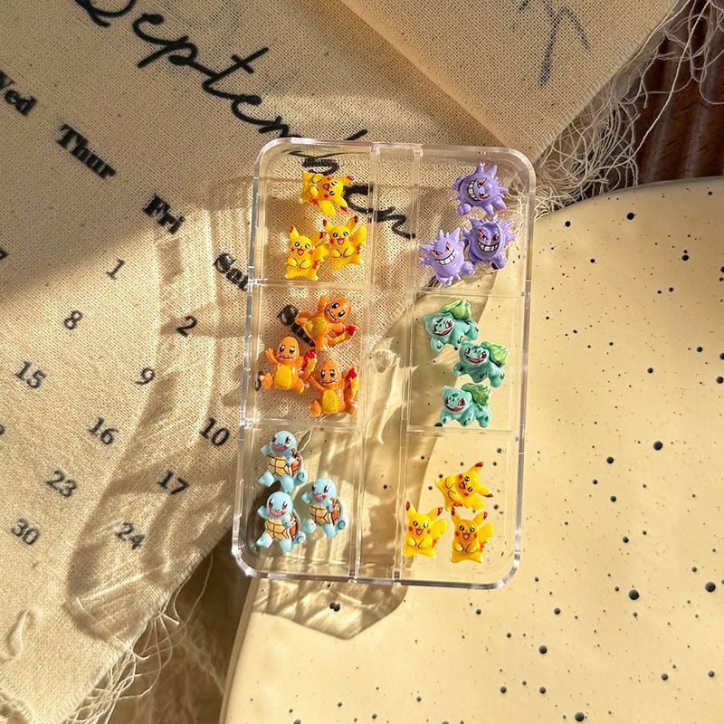 포켓몬 네일 아트 액세서리, 귀여운 미니 3D 꼬부기와 - Resin Crafts 리뷰 및 가격
