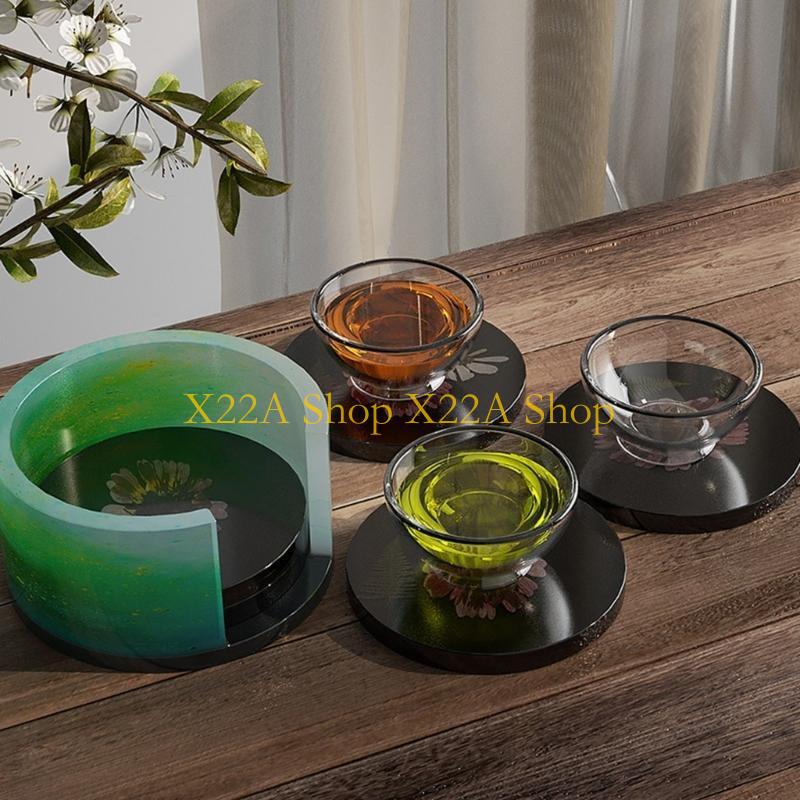 에폭시 수지 코스터를 위한 독특한 둥근 정동석 코스터  - Geode Mold Silicone 리뷰 및 가격
