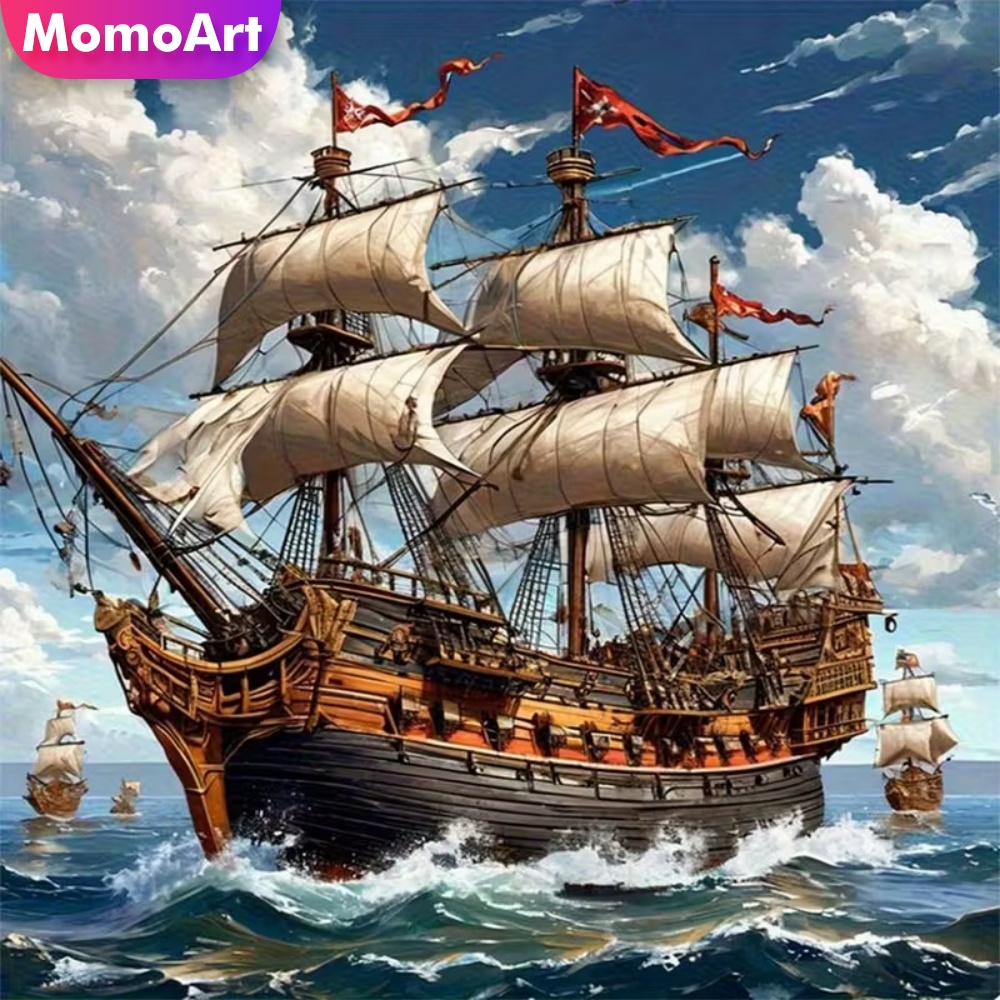 모모아트 다이아몬드 페인팅 배 풍경 그림 공예 키트 초 - Resin Craft For Beginners 리뷰 및 가격