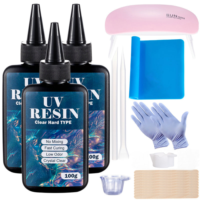 100g/250g 투명 UV 수지 하드 타입 1 분 자 - Epoxy Uv Resin Kit 리뷰 및 가격