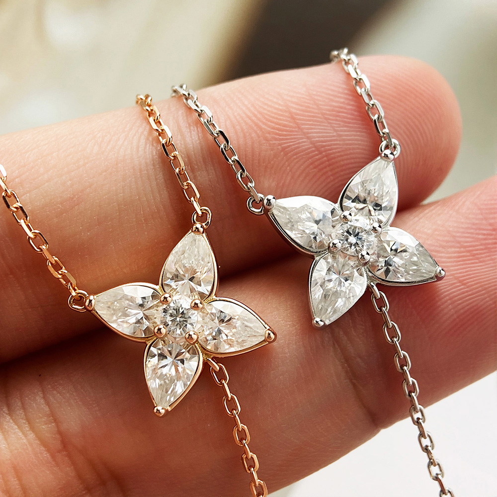 여성용 베젤 세팅 모이사나이트 펜던트 목걸이, 페어/라 - Bezels Set Pendant 리뷰 및 가격