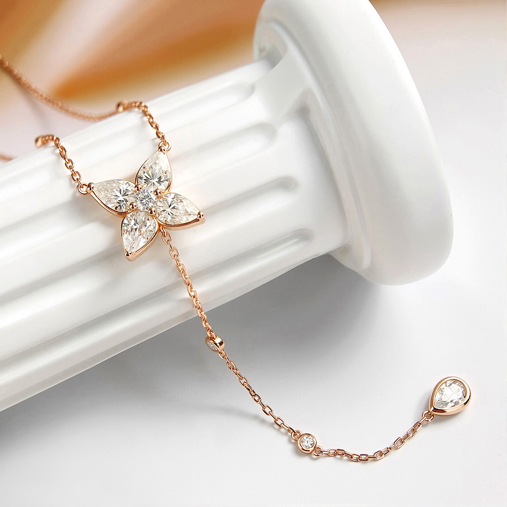 여성용 베젤 세팅 모이사나이트 펜던트 목걸이, 페어/라 - Bezels Set Pendant 리뷰 및 가격